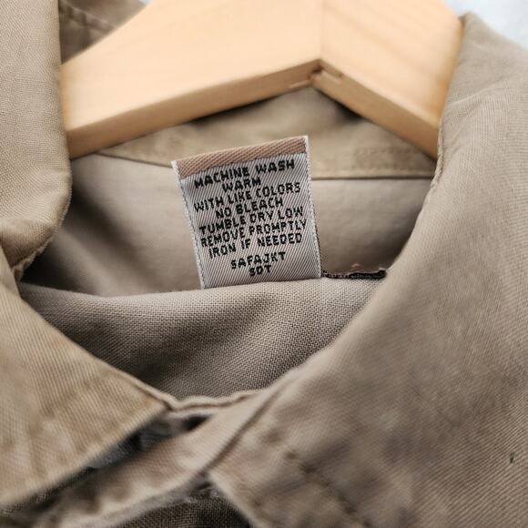 Vintage Cabelas Safari Series Jacket Mens Large Hunting Drawstring Waist Tan - Picture 7 of 10